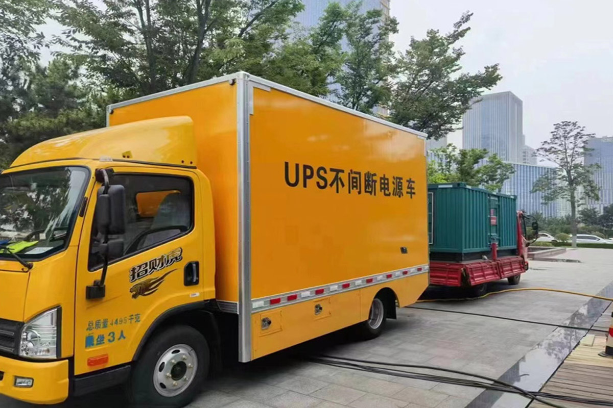 上海发电机租赁施工现场